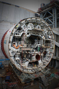 Alice the Tunnel Boring Machine (TBM) under construction at the Wateview Connection Tunnel