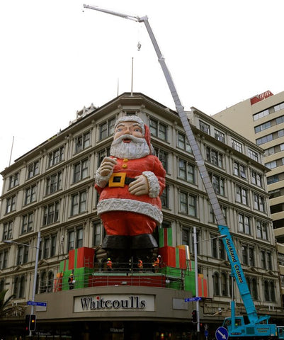 Auckland's iconic giant Santa