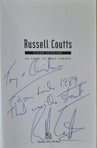 Russell Coutts' dedication in his book Course to Victory