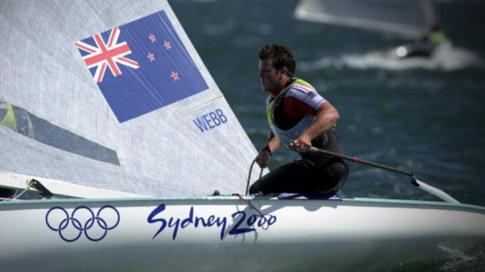 Clifton Webb in the Finn Class at the Sydney 2000 Olympics