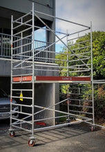 Load image into Gallery viewer, Layher Uni Wide Mobile Scaffold with 2 metre high deck height
