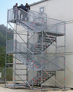 Public Stair Access with Safety Rails