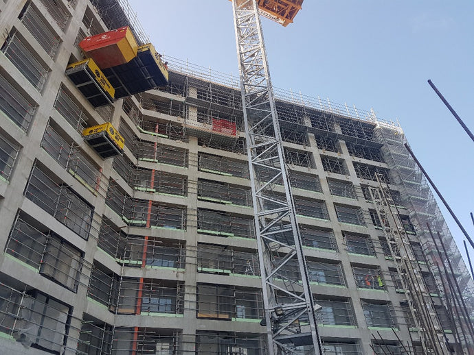Scaffolding Edge protection at Union & Co Apartments